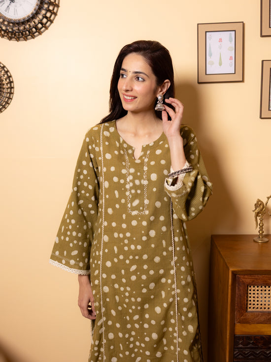 Olive Green Kurta