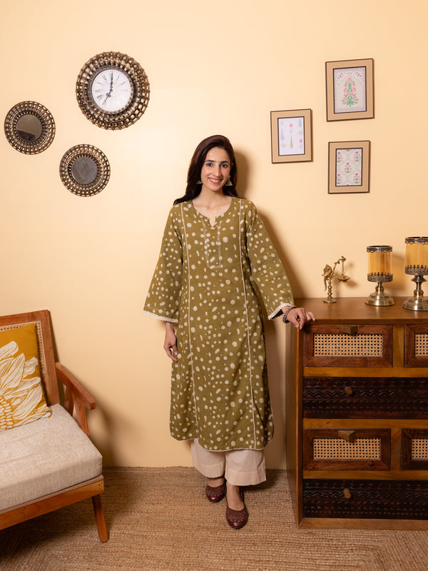 Olive Green Kurta