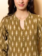 Olive Green Kurta