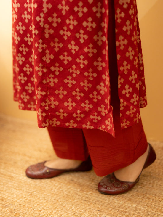 Brick Red Kurta