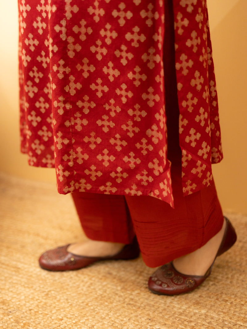 Brick Red Kurta