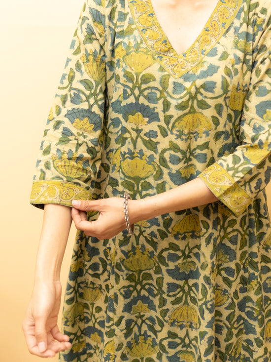 Muted Olive green Kurta