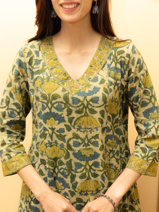 Muted Olive green Kurta