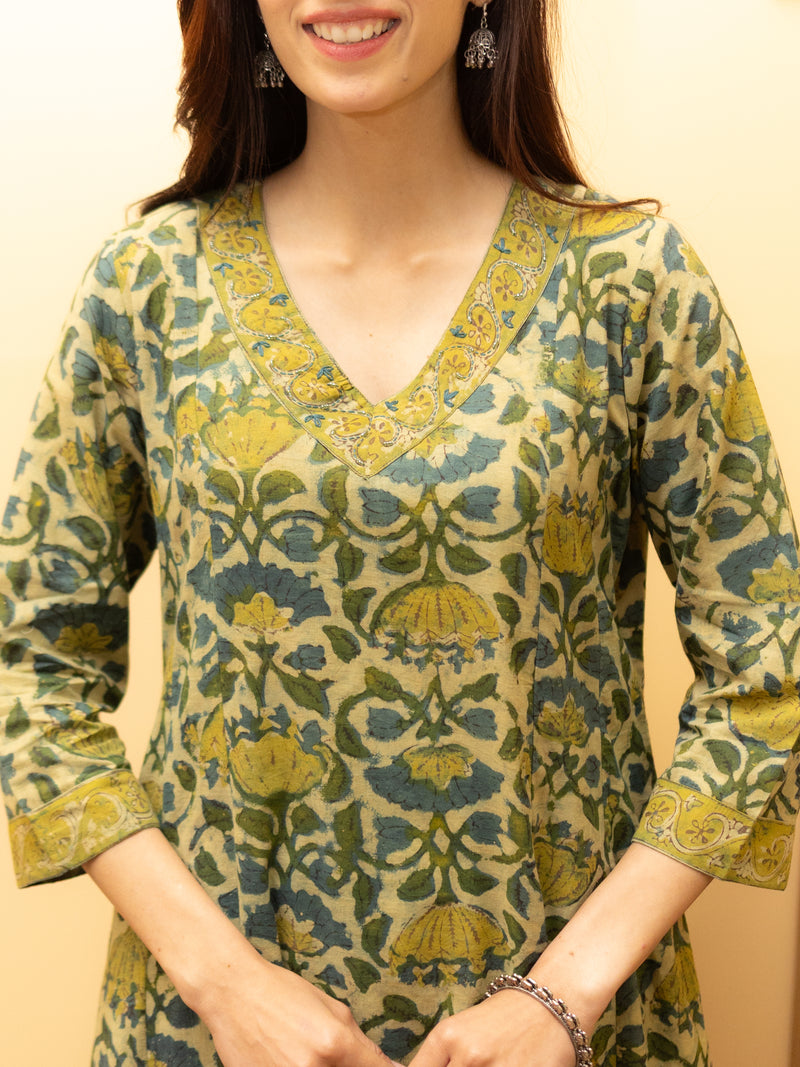 Muted Olive green Kurta