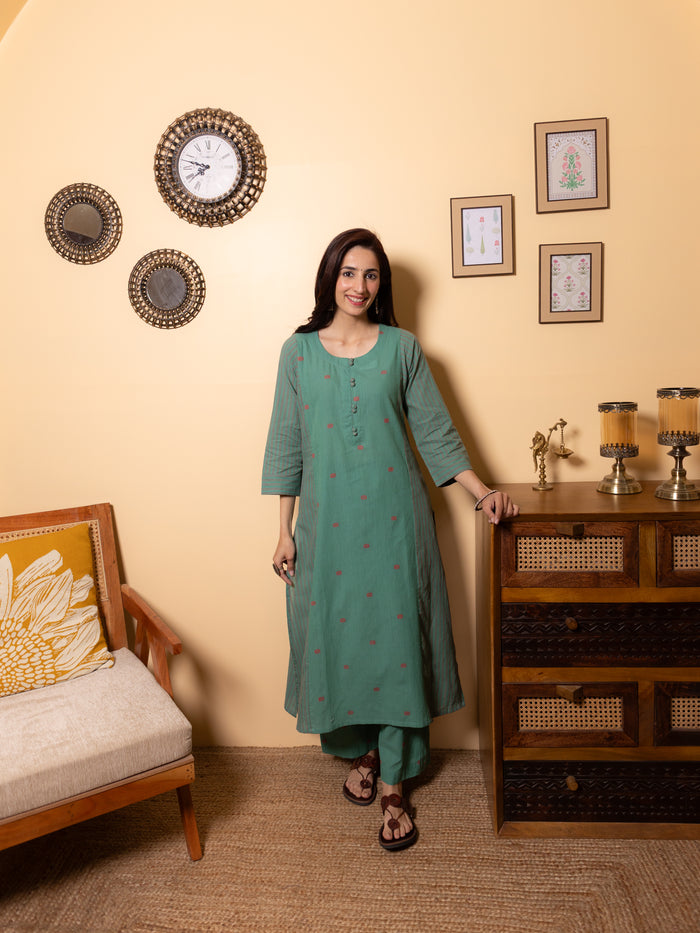 Teal Green Kurta Pant