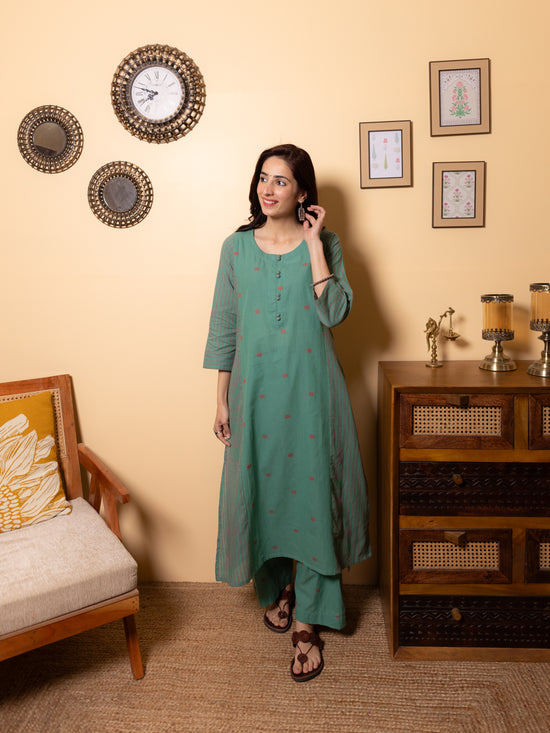 Teal Green Kurta Pant
