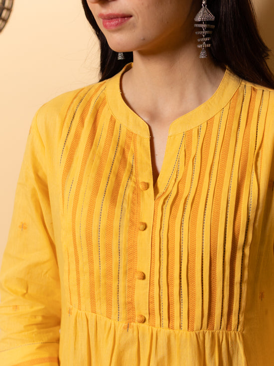 Yellow Kurta Pant Set