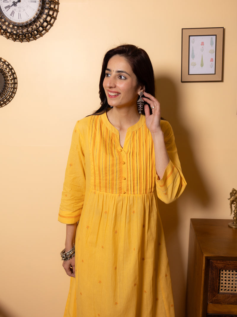 Yellow Kurta Pant Set