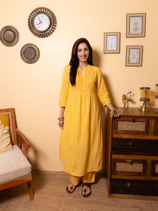 Yellow Kurta Pant Set