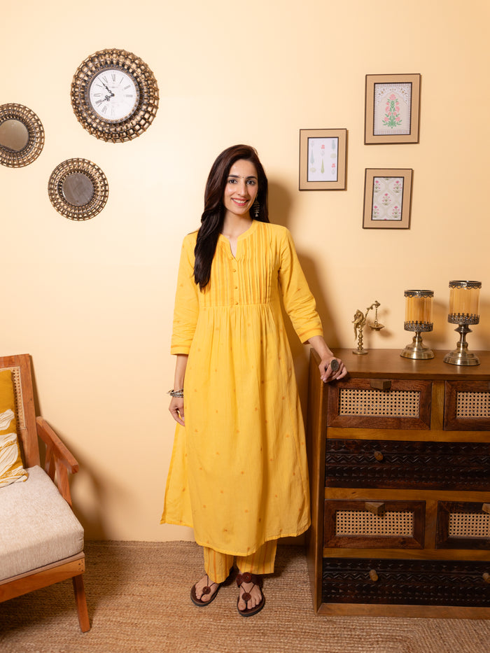 Yellow Kurta Pant Set