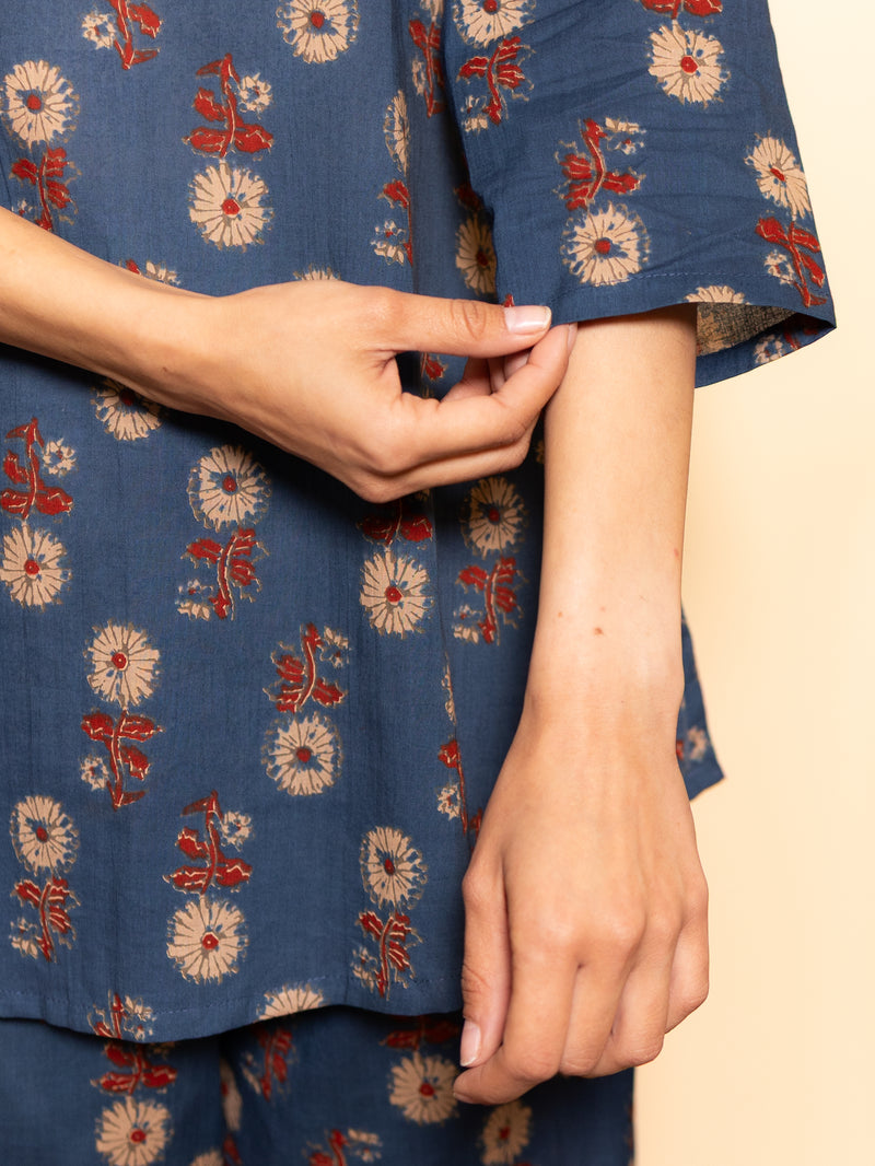 Deep Slate Blue Lounge Wear