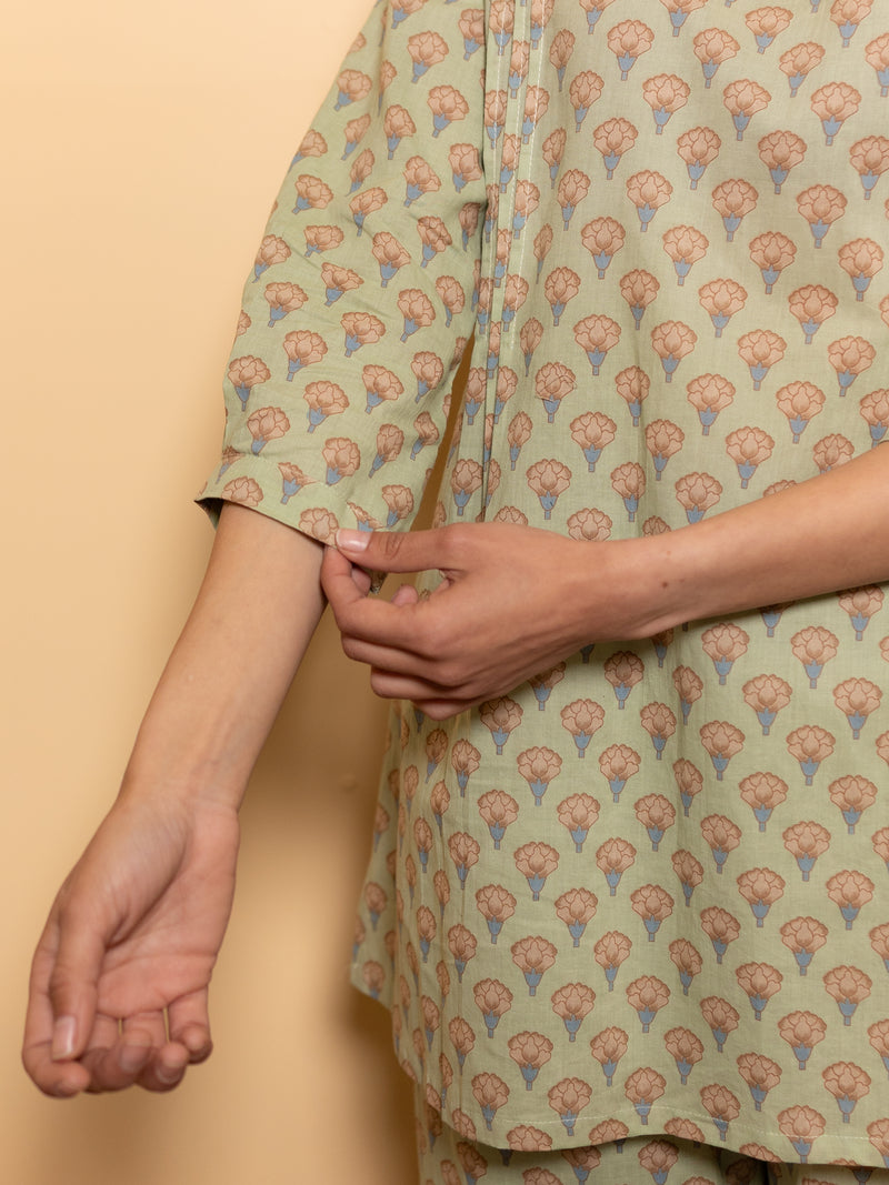 Pastel Pista Green Lounge Wear