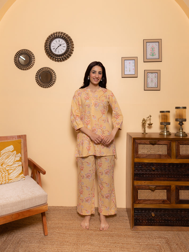 Soft Marigold Lounge Wear