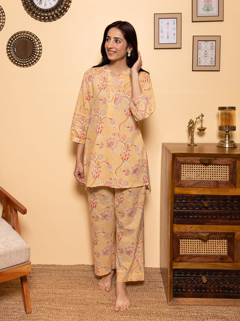 Soft Marigold Lounge Wear