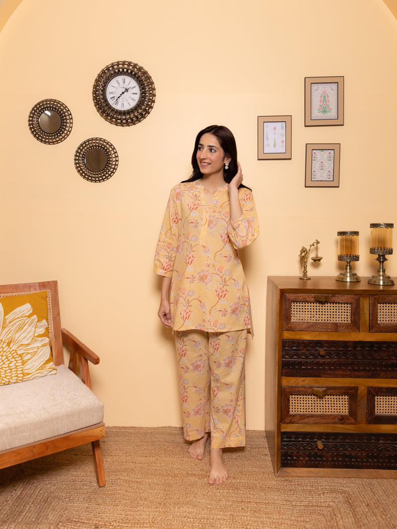 Soft Marigold Lounge Wear