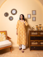 Yellow Cotton Kurta