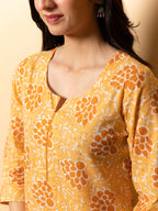 Yellow Cotton Kurta