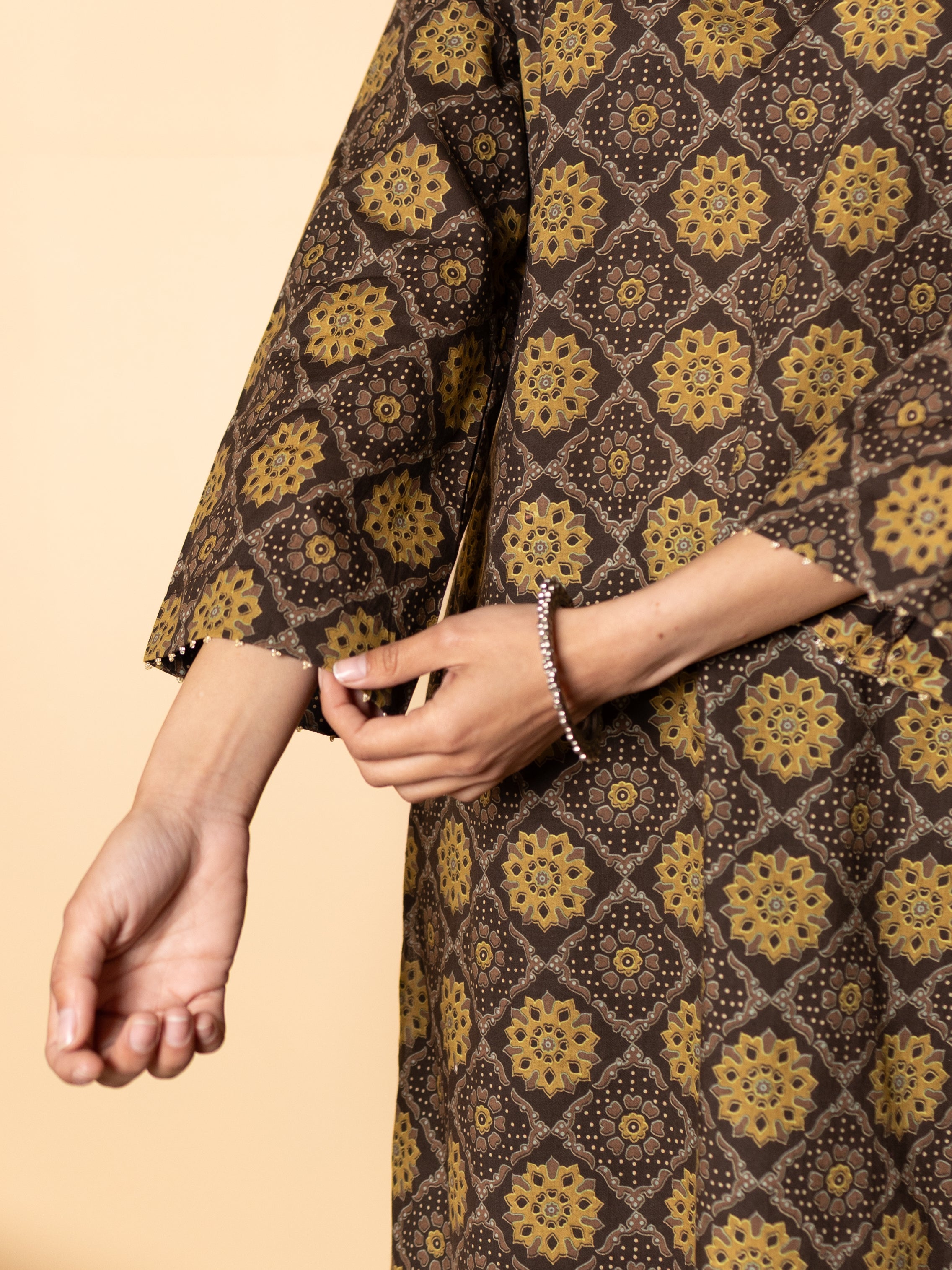 Charcoal Brown Kurta