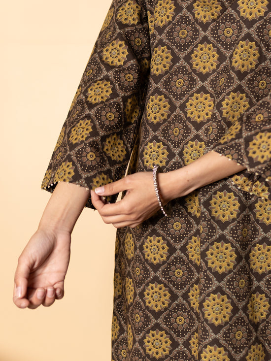 Charcoal Brown Kurta