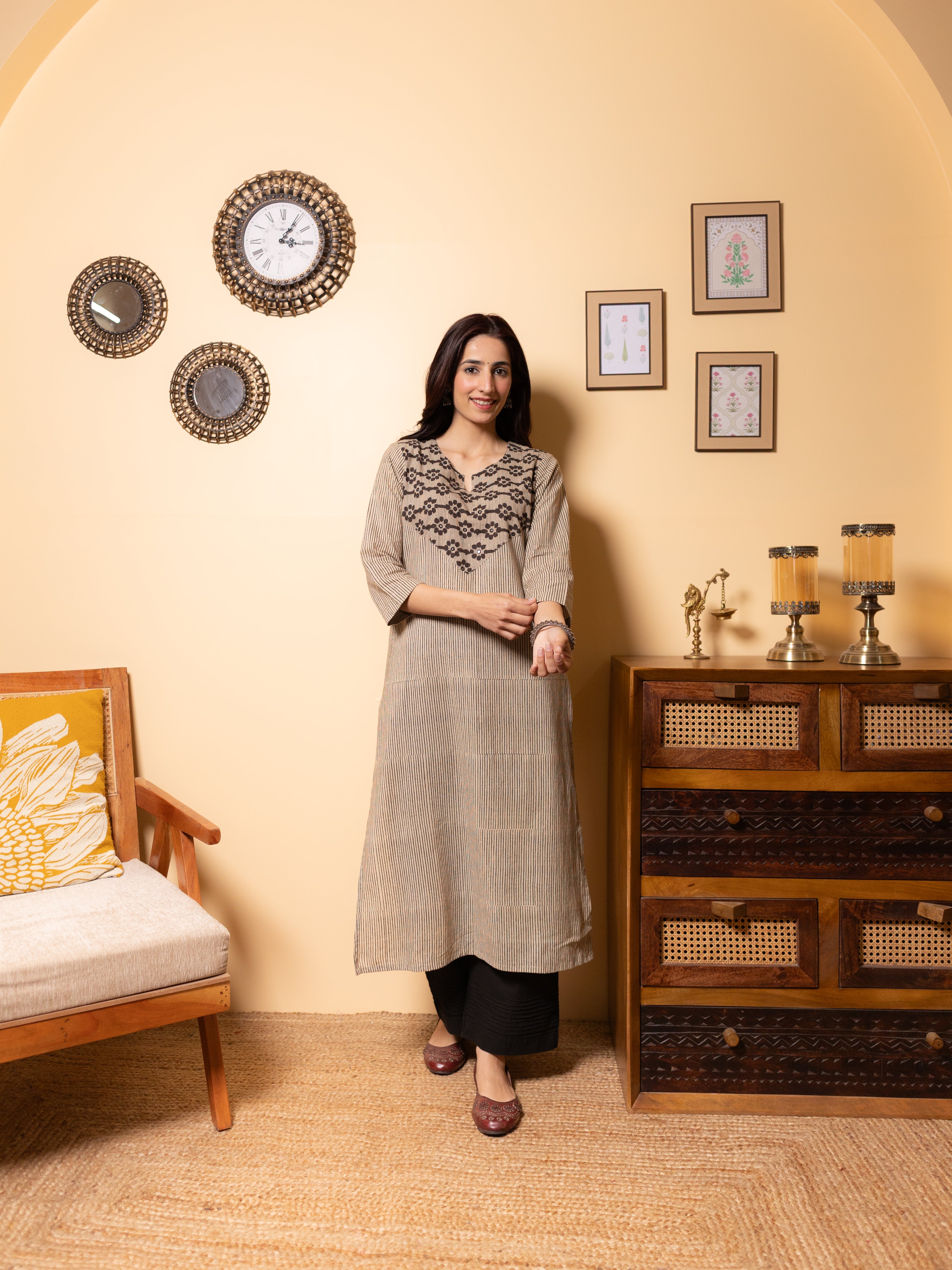 Stone Gray Kurta