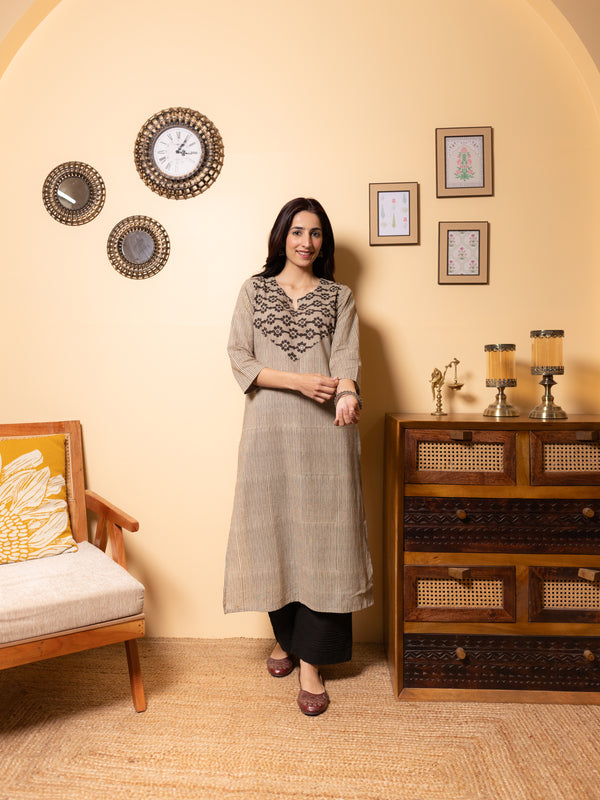 Stone Gray Kurta