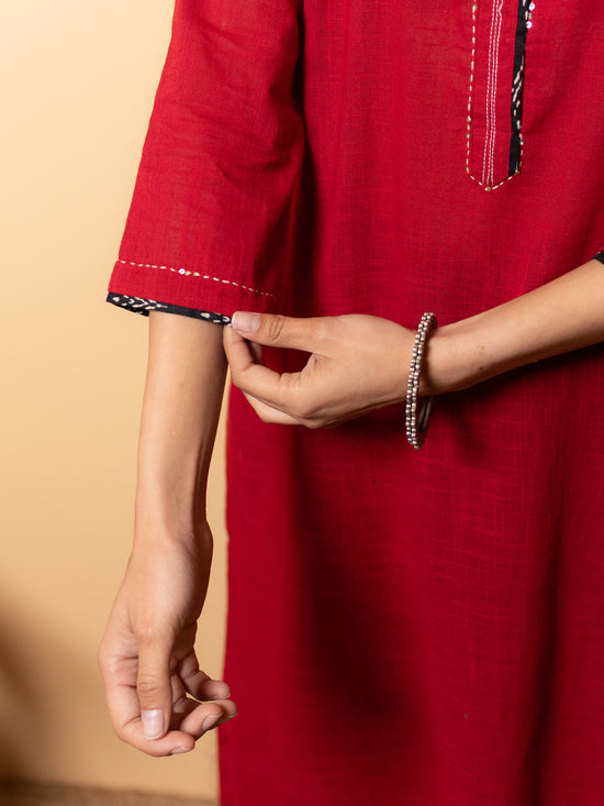 Maroon Red Kurta
