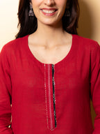Maroon Red Kurta