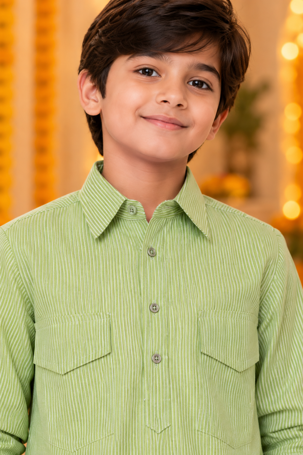 Mint Green Kids Boys Kurta