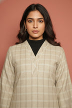 Beige Woolen Kurta
