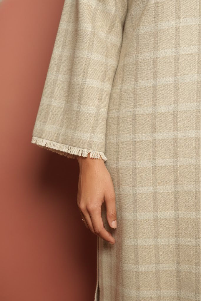 Beige Woolen Kurta