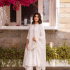 White Cotton Dobby Kurta (Bottom & Dupatta Not Included)