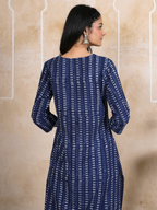 Indigo Cotton Complete Suit Set