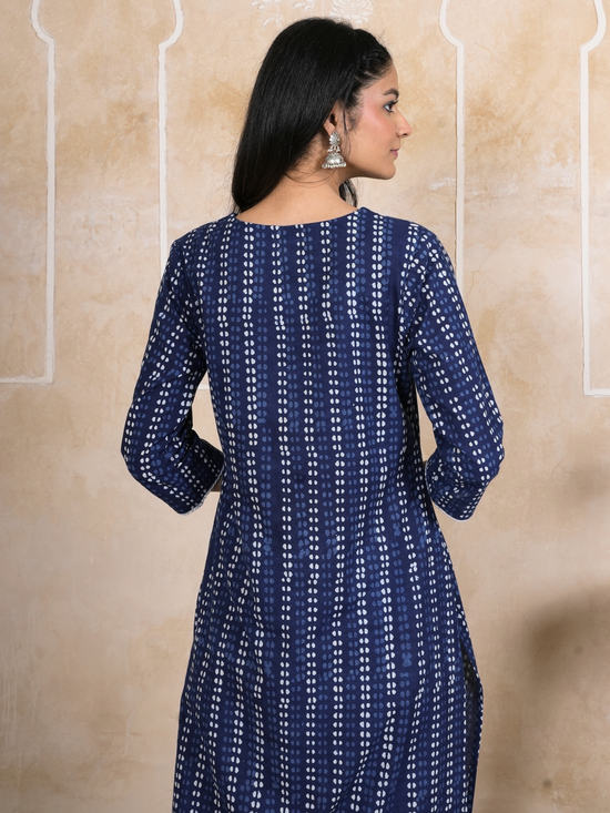 Indigo Cotton Complete Suit Set