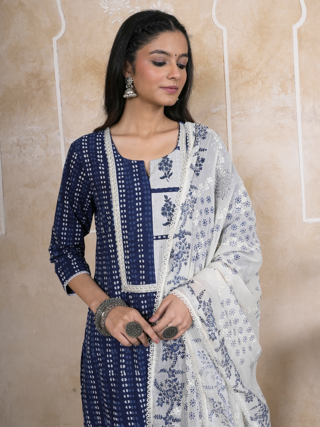 Indigo Cotton Complete Suit Set