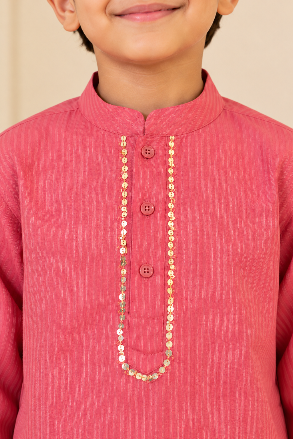 Pink Kids Boy Kurta