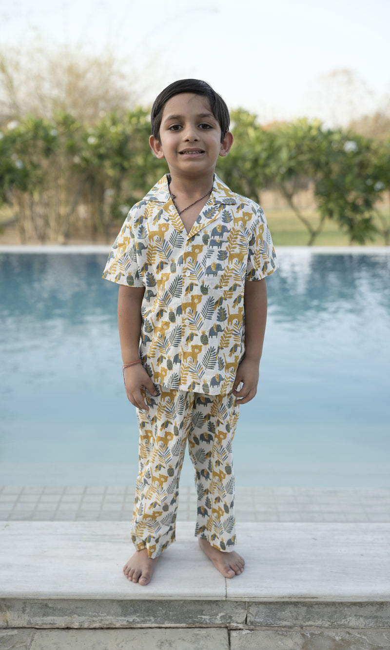 Cotton Printed Kids Lounge Wear