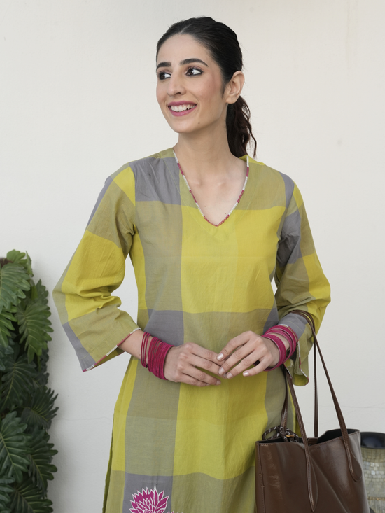 Lime Green Kurta Pant