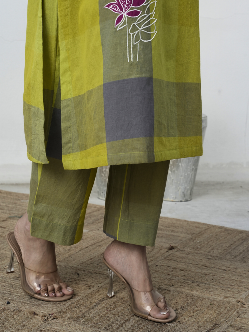 Lime Green Kurta Pant