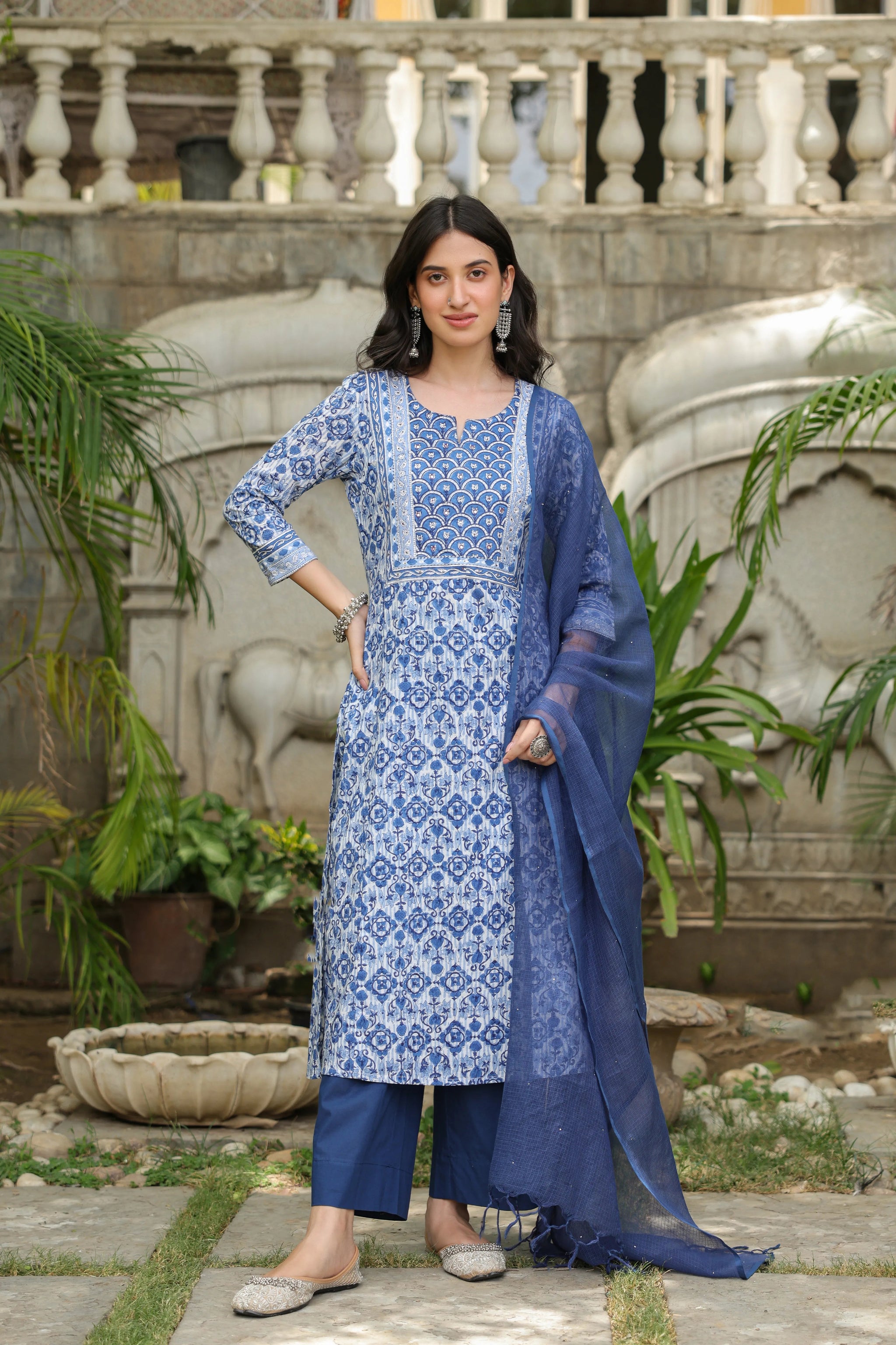 Madhavi Handblock Kurta KURTA Vari 