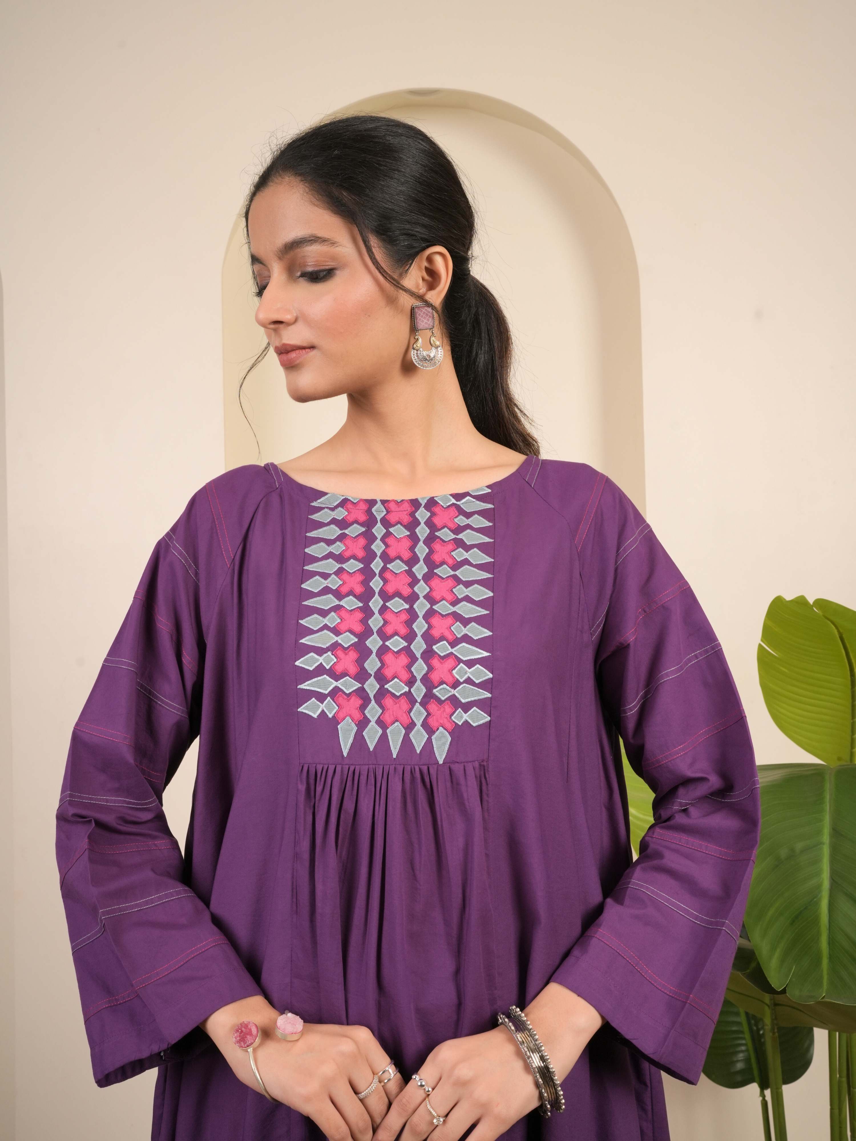 Purple Kurta Pant