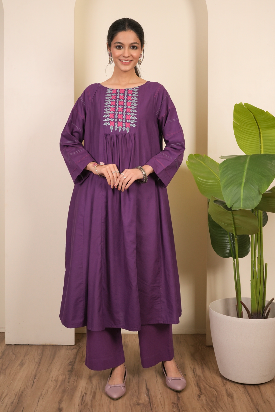 Purple Kurta Pant