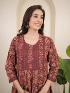 Rust Brown Kurta Pant