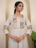 Off White Woolen Kurta Pant