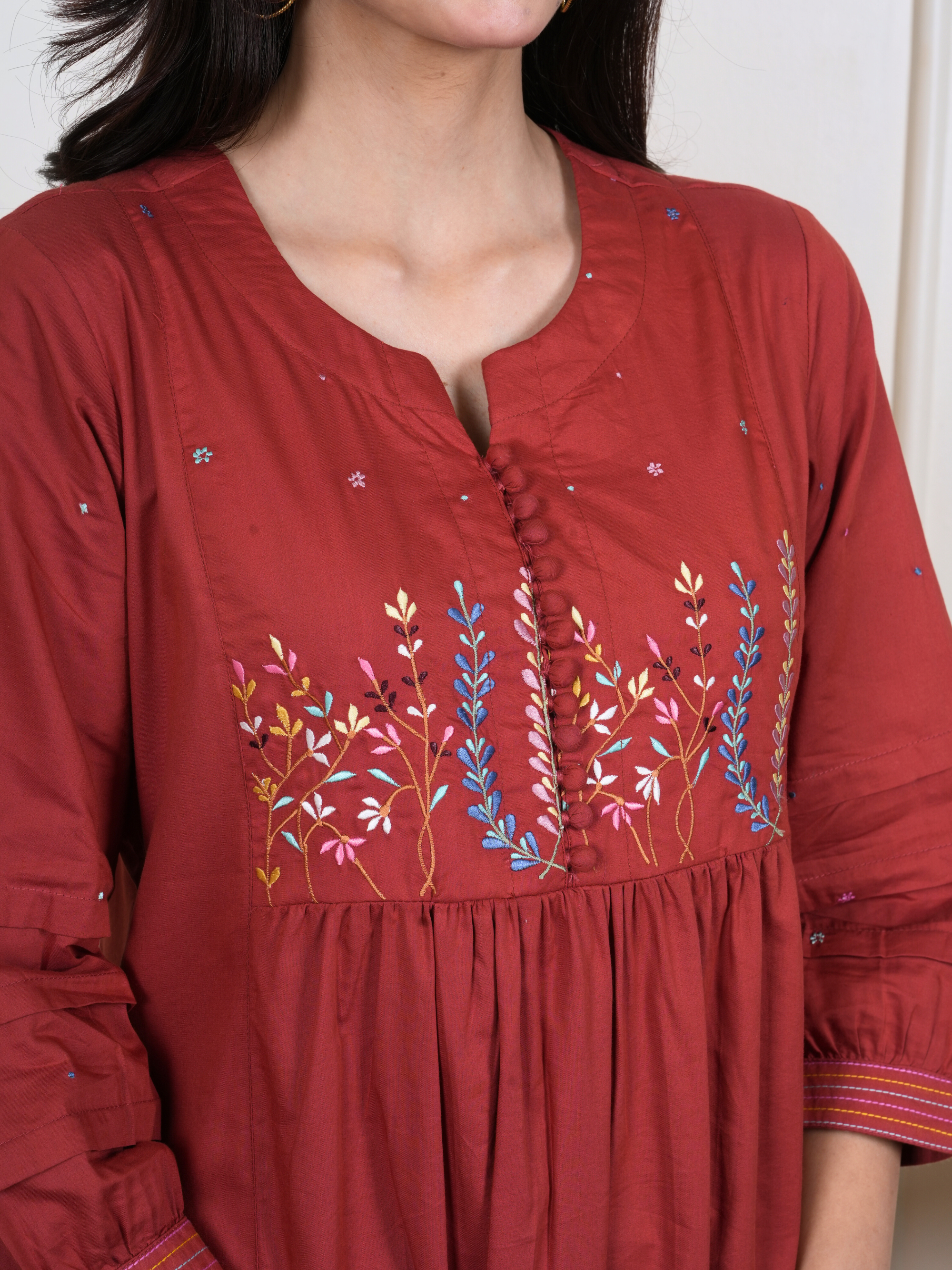 Rust Orange Kurta Pant