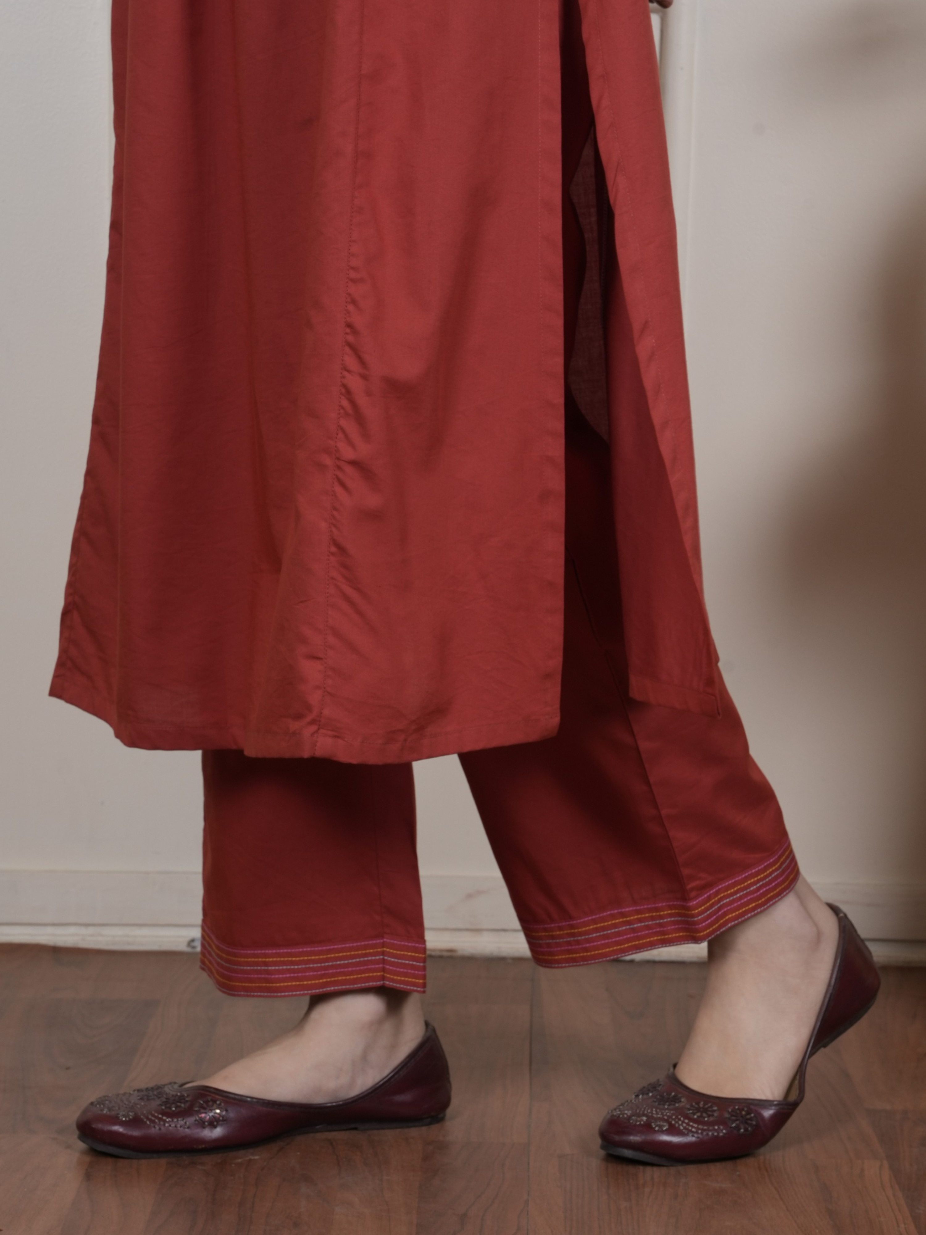 Rust Orange Kurta Pant