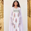 White Cotton Round Neck Handblock Print Kurta For Women's