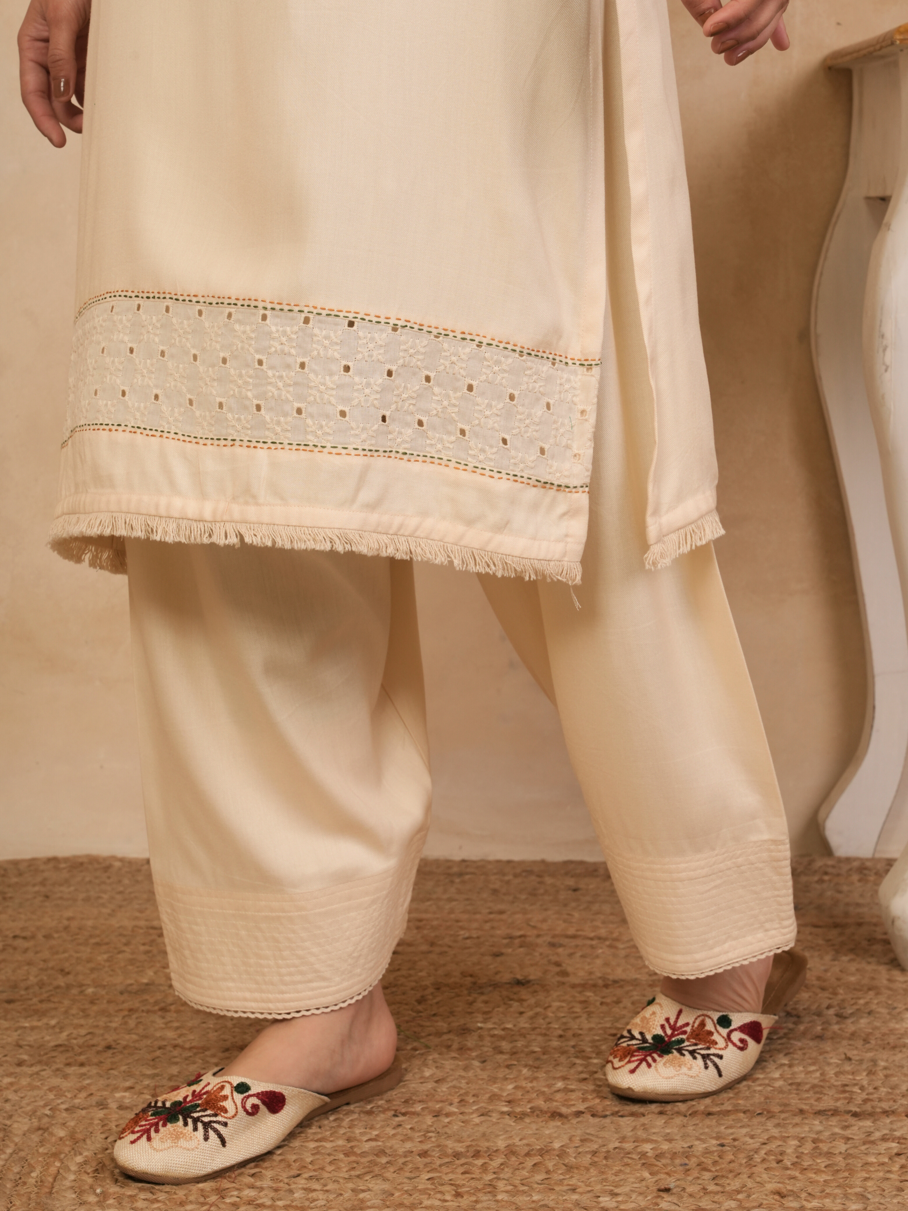 Warm Cream Kurta Salwar